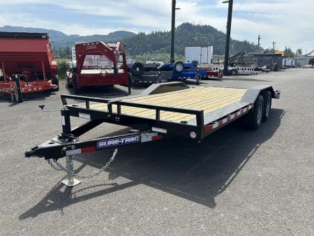 New 2026 Sure-Trac 8.5x20 (18+2) Beavertail Car Hauler w/ Drive Over Fenders 10K GVWR