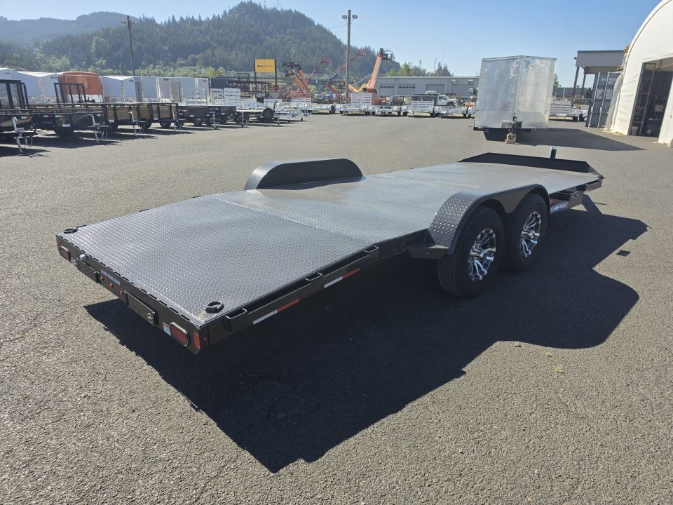 New 2026 Sure-Trac 7x20 (16+4) Steel Deck Car Hauler 10K GVWR