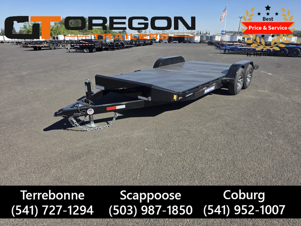 New 2026 Sure-Trac 7x20 (16+4) Steel Deck Car Hauler 10K GVWR