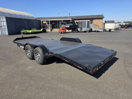 New 2026 Sure-Trac 7x20 (16+4) Steel Deck Car Hauler 10K GVWR