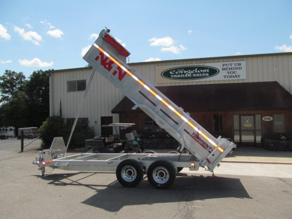 New N & N Trailers 7 X 16 15K Torrent HD Galvanized Dump Trailer