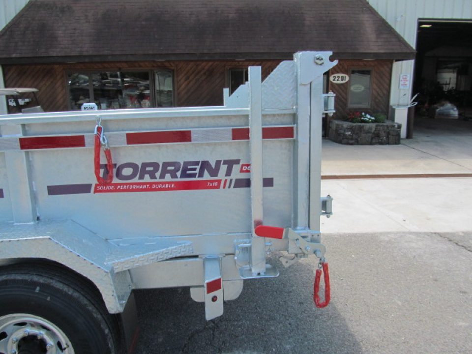 New N & N Trailers 7 X 14 15K Torrent HD Galvanized Dump Trailer