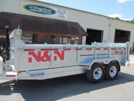 New N & N Trailers 7 X 14 15K Torrent HD Galvanized Dump Trailer