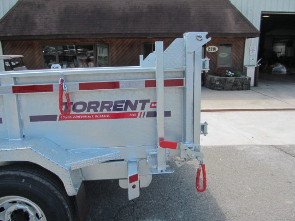 New N & N Trailers 7 X 14 15K Torrent HD Galvanized Dump Trailer