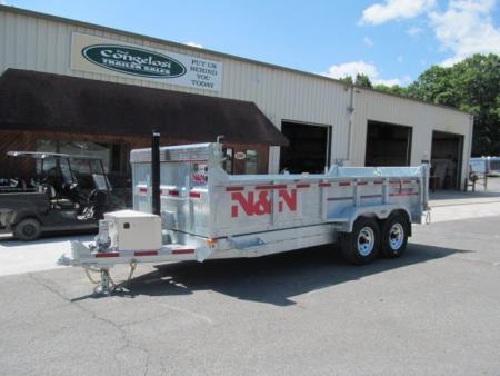 New N & N Trailers 7 X 14 15K Torrent HD Galvanized Dump Trailer