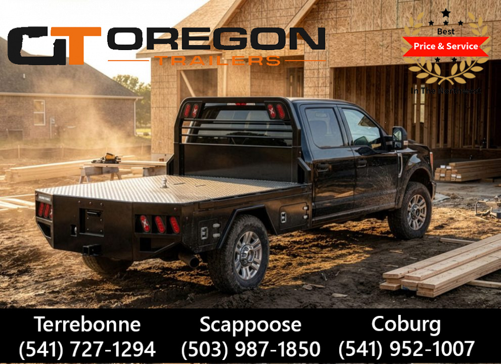 New 2026 Sure-Trac 84 x102  Skirt Body Truck Bed w/ Recessed Gooseneck Hitch & Storage
