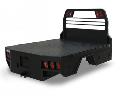 New 2026 Sure-Trac 84"x102" Skirt Body Truck Bed w/ Recessed Gooseneck Hitch & Storage