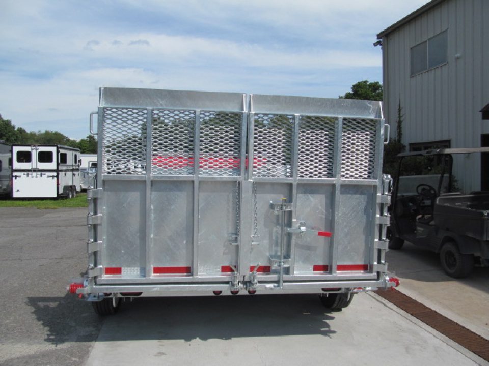 New N & N Trailers 7 X 14 15K Torrent HD Galvanized Dump Trailer w/ Combo Gate