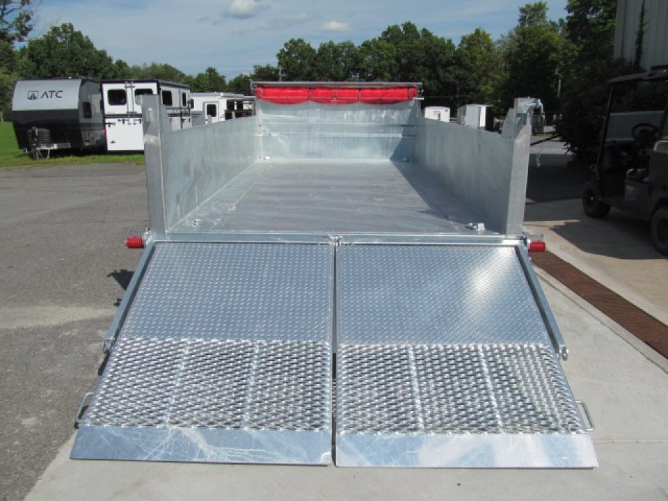 New N & N Trailers 7 X 14 15K Torrent HD Galvanized Dump Trailer w/ Combo Gate