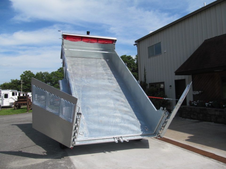 New N & N Trailers 7 X 14 15K Torrent HD Galvanized Dump Trailer w/ Combo Gate