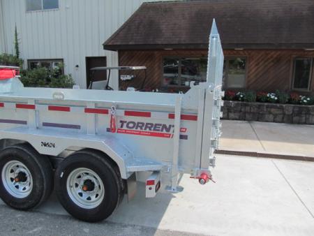 New N & N Trailers 7 X 14 15K Torrent HD Galvanized Dump Trailer w/ Combo Gate