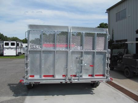 New N & N Trailers 7 X 14 15K Torrent HD Galvanized Dump Trailer w/ Combo Gate