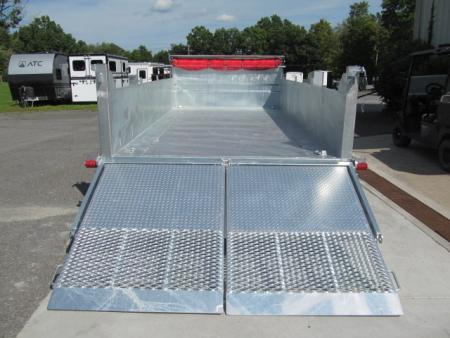 New N & N Trailers 7 X 14 15K Torrent HD Galvanized Dump Trailer w/ Combo Gate