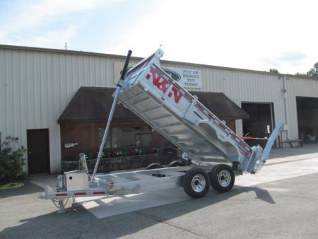 New N & N Trailers 7 X 14 15K Torrent HD Galvanized Dump Trailer w/ Combo Gate