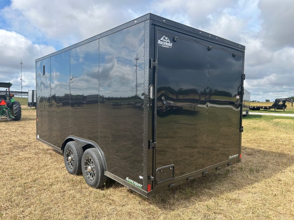 New 2027 Rock Solid 8.5x16 Tandem 10K Cargo w/ 7' Interior Height & .080 Exterior Sheeting