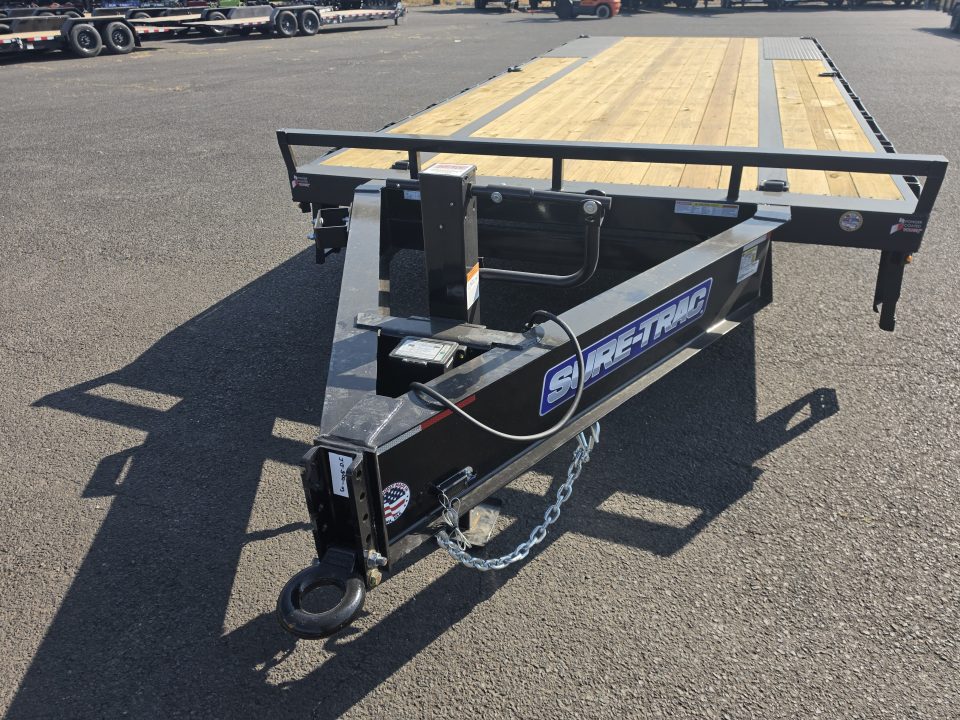 New 2026 Sure-Trac 8.5x25 (20+5) Deckover Trailer w/ Full Width Ramps 15K GVWR
