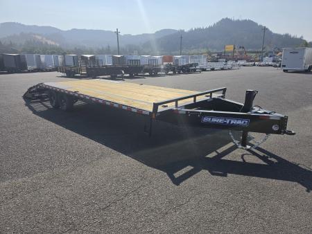 New 2026 Sure-Trac 8.5x25 (20+5) Deckover Trailer w/ Full Width Ramps 15K GVWR