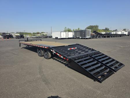 New 2026 Sure-Trac 8.5x25 (20+5) Deckover Trailer w/ Full Width Ramps 15K GVWR