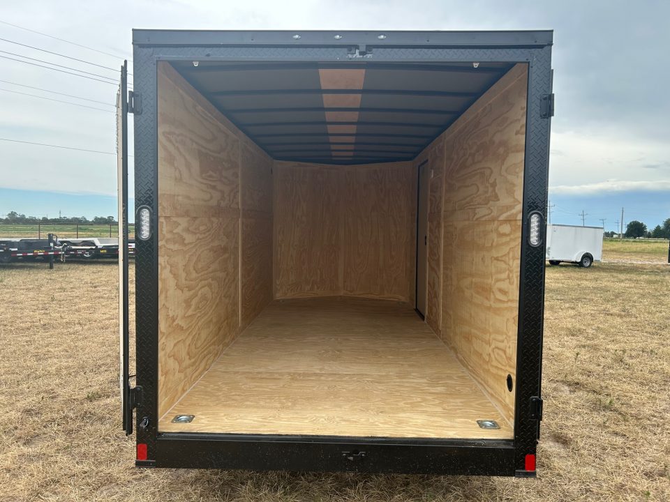 New 2027 Rock Solid 7x16 Tandem 7K Cargo w/ 7' Interior Height, Barn Doors & .080 Exterior Sheeting