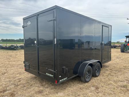 New 2027 Rock Solid 7x16 Tandem 7K Cargo w/ 7' Interior Height, Barn Doors & .080 Exterior Sheeting