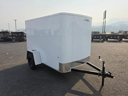 New 2027 Mirage 5x8 EXPO Flat Top Round Front Enclosed Trailer 3K GVWR