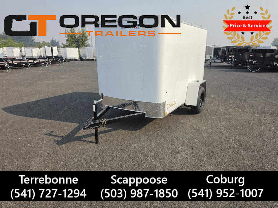New 2027 Mirage 5x8 EXPO Flat Top Round Front Enclosed Trailer 3K GVWR