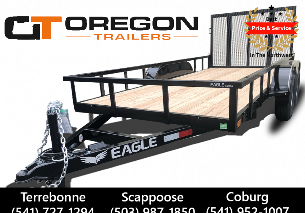 New 2027 Eagle 7x16 7K Flatbed Trailer