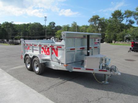 New N & N Trailers 7 X 12 15K Torrent HD Galvanized Dump Trailer