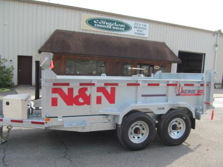 New N & N Trailers 7 X 12 15K Torrent HD Galvanized Dump Trailer