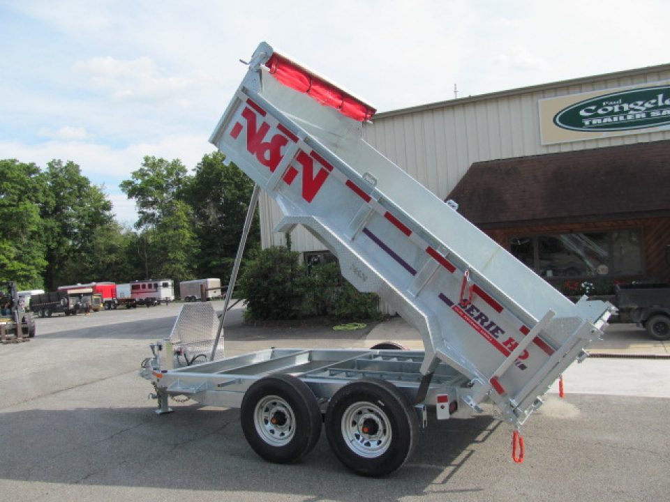 New N & N Trailers 7 X 12 15K Torrent HD Galvanized Dump Trailer