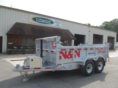 New N & N Trailers 7 X 12 15K Torrent HD Galvanized Dump Trailer