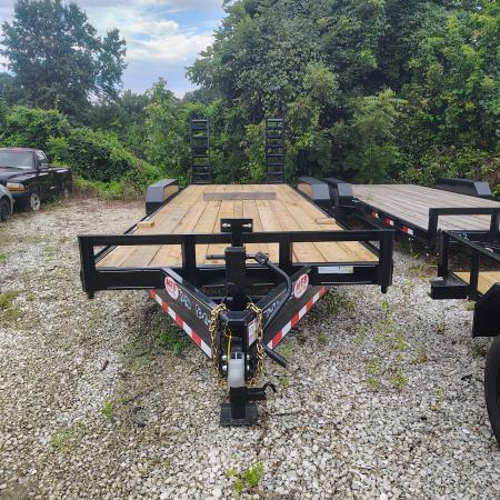 New 2026 MEB 83x24 TA, 14K Axles with fold up ramps, Equipment Trailer