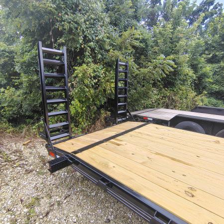 New 2026 MEB 83x24 TA, 14K Axles with fold up ramps, Equipment Trailer