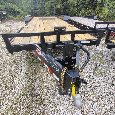 New 2026 MEB 83x24 TA, 14K Axles with fold up ramps, Equipment Trailer