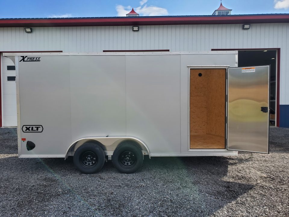 New ALCOM XLT-BD Enclosed Trailer / 7000 GVWR / 7.5'x14' / Ramp Door / Translucent Roof