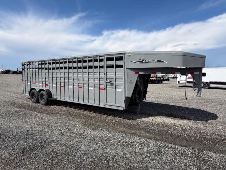New 2026 Titan 24' GN Stock Trailer - Bull Pkg