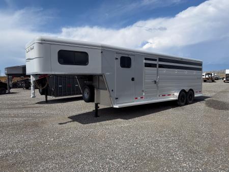 New 2027 Trails West 24' SANTA FE SUPER TACK Stock / Stock Combo Trailer