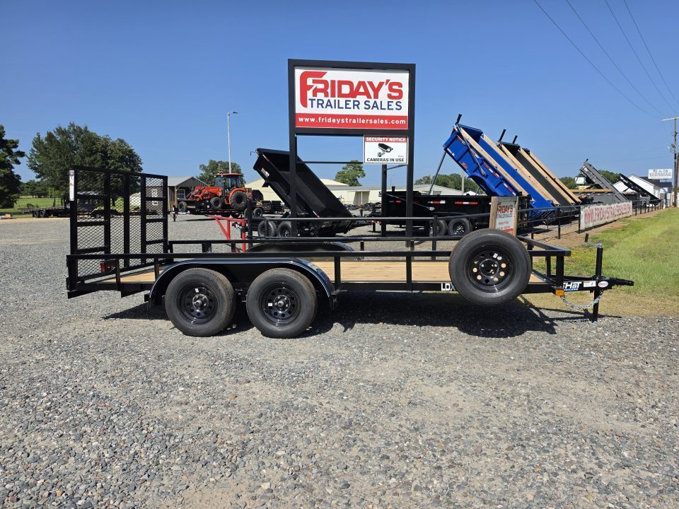 New 2027 Top Hat Trailers 16' x 77" LDX Tandem Axle Utility Trailer