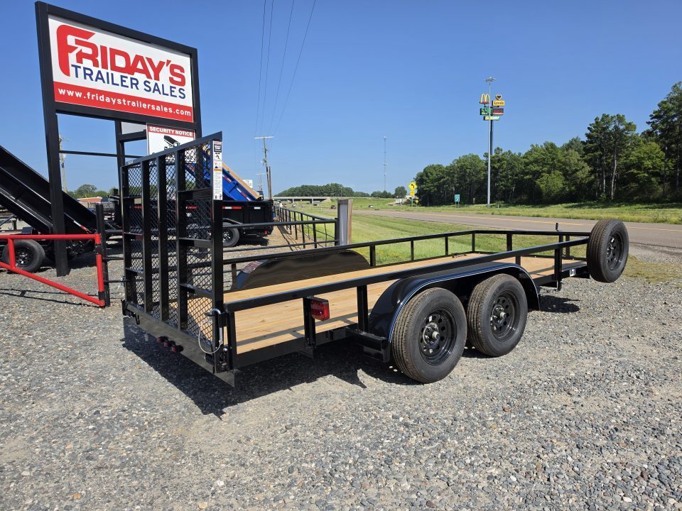 New 2027 Top Hat Trailers 16' x 77" LDX Tandem Axle Utility Trailer
