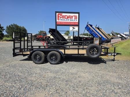 New 2027 Top Hat Trailers 16' x 77" LDX Tandem Axle Utility Trailer