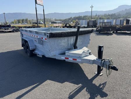 New 2026 Midsota 7x14 GALVANIZED Telescopic Versa Dump w/ Side Load Door 15.4K GVWR