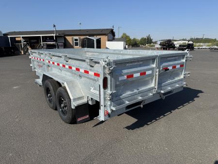 New 2026 Midsota 7x14 GALVANIZED Telescopic Versa Dump w/ Side Load Door 15.4K GVWR
