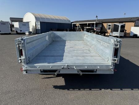 New 2026 Midsota 7x14 GALVANIZED Telescopic Versa Dump w/ Side Load Door 15.4K GVWR