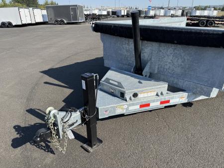 New 2026 Midsota 7x14 GALVANIZED Telescopic Versa Dump w/ Side Load Door 15.4K GVWR