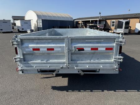 New 2026 Midsota 7x14 GALVANIZED Telescopic Versa Dump w/ Side Load Door 15.4K GVWR
