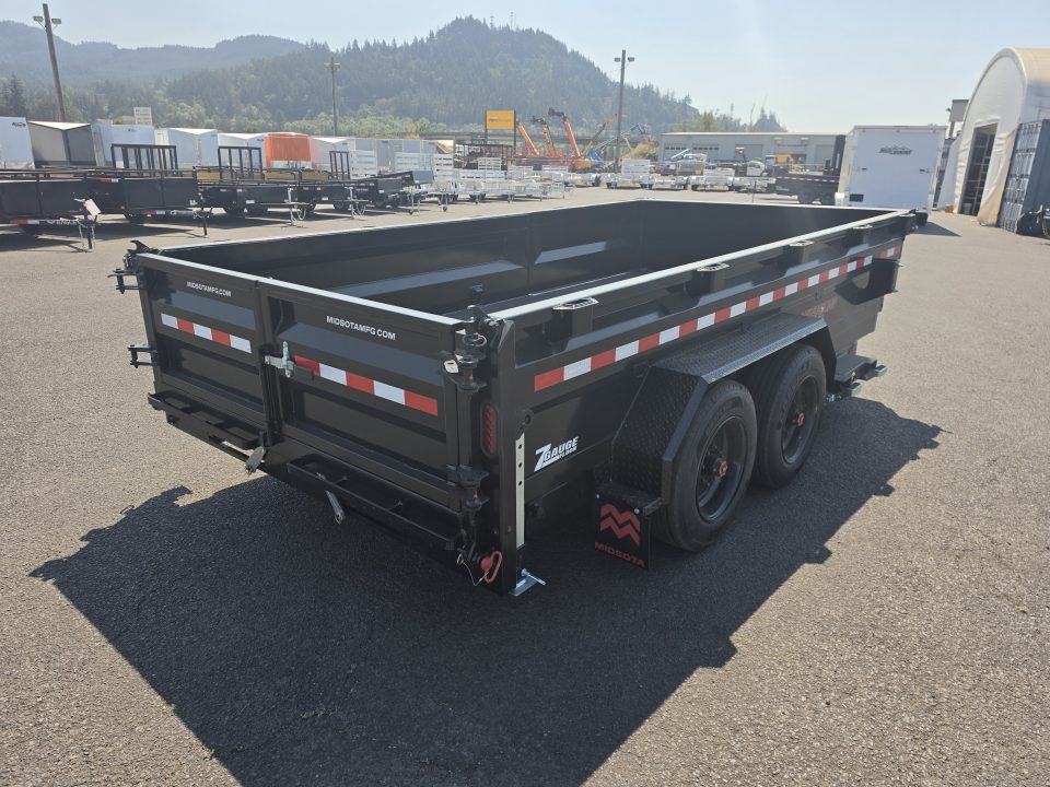 New 2026 Midsota 7x14 LOADED HD Telescopic Versa Dump Trailer 17.6K GVWR