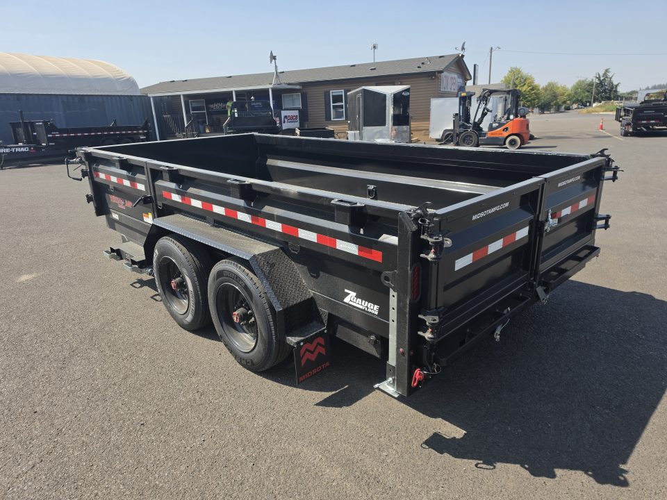 New 2026 Midsota 7x14 LOADED HD Telescopic Versa Dump Trailer 17.6K GVWR