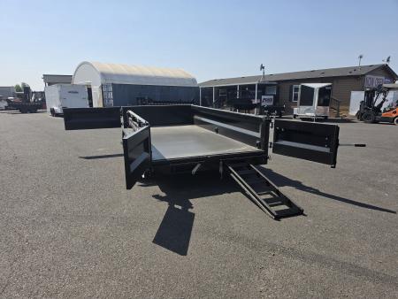 New 2026 Midsota 7x14 LOADED HD Telescopic Versa Dump Trailer 17.6K GVWR