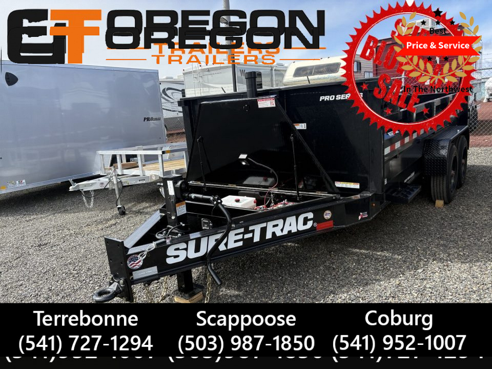 New 7x14 TA 15.4K Sure-Trac Telescopic Pro Series Dump