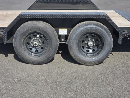 New 2026 Midsota 7x20 (16+4) Treated Wood Deck Beavertail Car Hauler 10K GVWR
